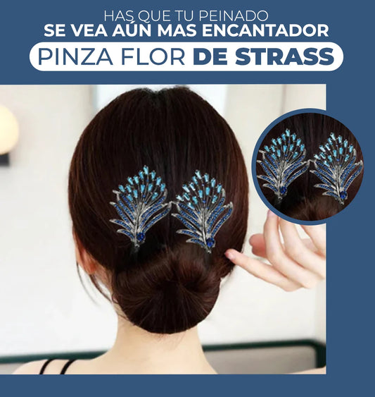 Pinza Flor de Strass